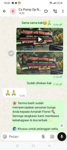 Testimonial Papan Bunga tuban