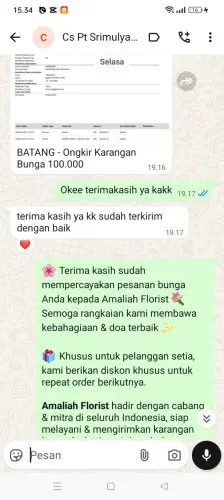 Testimonial Papan Bunga tuban