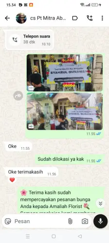Testimonial Papan Bunga tuban