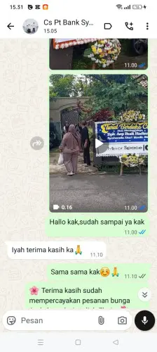 Testimonial Papan Bunga tuban